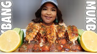 6 2x SPICY LOBSTER TAILS SEAFOOD BOIL MUKBANG   GHOSTS OF FIRE BOOK REVIEW | Shai Snacks