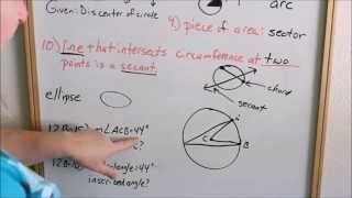 Lesson 12 -  Parts of Circles