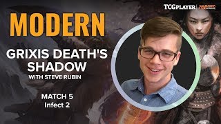 [MTG] Modern Grixis Death's Shadow | Match 5 VS Infect 2