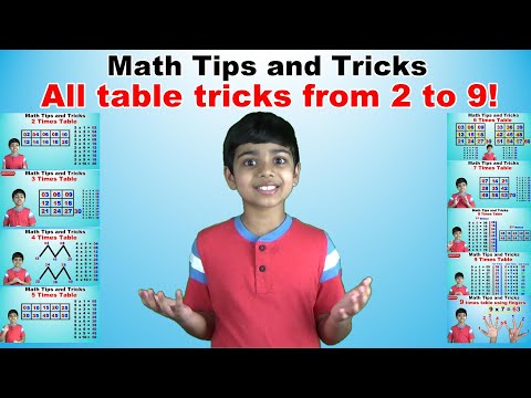 Learn 2 To 9 Times Multiplication Tricks | Easy And Fast Way To Learn | Math Tips And Tricks