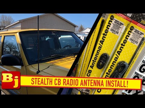 XJ CB Radio Antenna Stealth Install