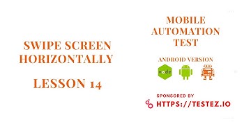 Lesson 14 - Swipe Screen Horizontally