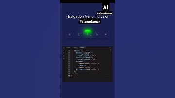 Create Navigation Menu Indicator | Java Script | CSS | HTML | #js #javascript #css #html #python #ai