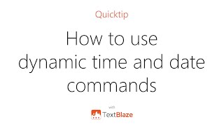 How to insert date and time snippets on Text Blaze