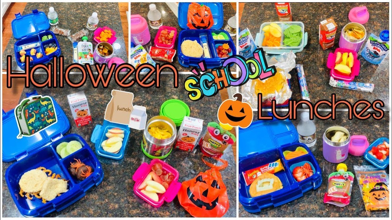 HALLOWEEN SCHOOL LUNCHES | SCHOOL LUNCH IDEAS | PICKY EATERS - YouTube