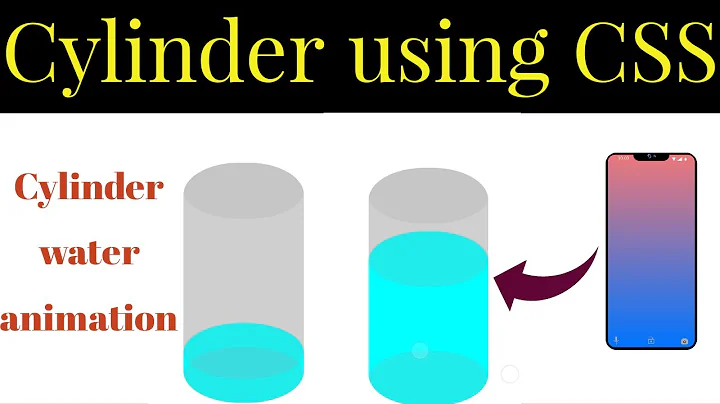 How to make cylinder using CSS | CSS cylinder animation | CSS cylinder