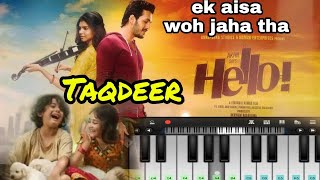Hello - Taqdeer violin music piano || easy notes || ek aisa woh jaha tha | sr entertainment
