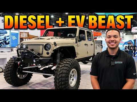 Diesel + EV = Ultimate Off-Road Power! Stryten's Hybrid Jeep Gladiator