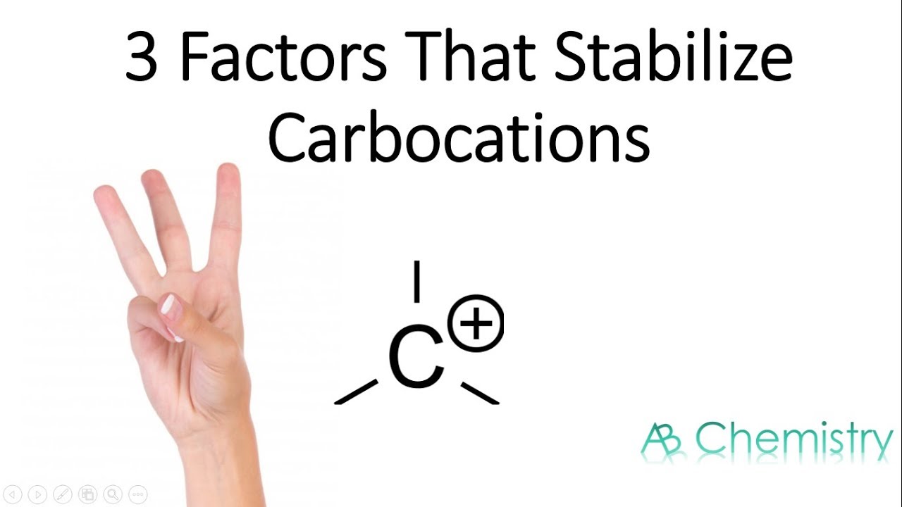 3 FACTORS STABLISE CARBOCATIONS | Organic Chemistry |