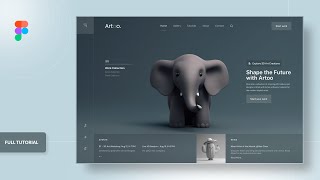 Figma Interactive Portfolio Website UI Design | Modern UX Tutorial for Designers