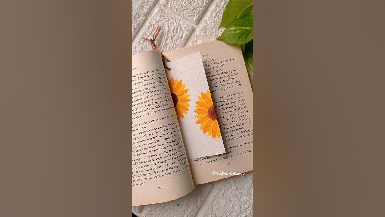 Easy bookmark painting ideas 😍😍 shorts bookmark YouTube