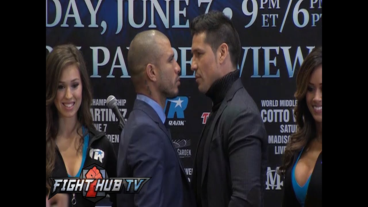 Miguel Cotto vs. Sergio Martinez New York press conference video highlights