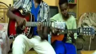 Video thumbnail of "young money - bed rock (guitar cover) by sudaneseheroes"