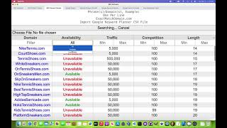 Exact Match Domain Finder