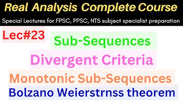 Subsequences of a sequence | subsequence theorem #mathematics #ppsc #maths #fpsc #csirnet #shorts