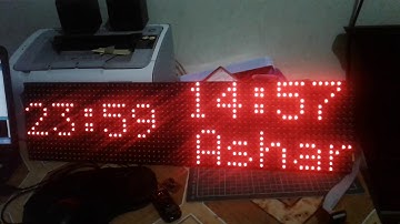 Jam Waktu Sholat dengan Arduino Uno R3 dan panel P10