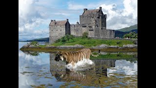 Photoshop tutorial - Les 409 Een tijger met spiegelbeeld in het water plaatsen