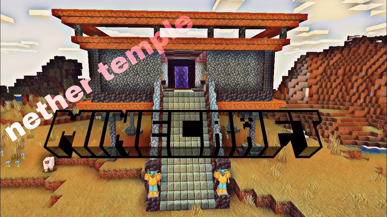 Minecraft Nether Ritual Nether temple tutorial:- Minecraft #mcpe #kingsterzgaming - YouTube
