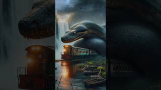 A giant python found #shorts #fyp #nature #snake #ai
