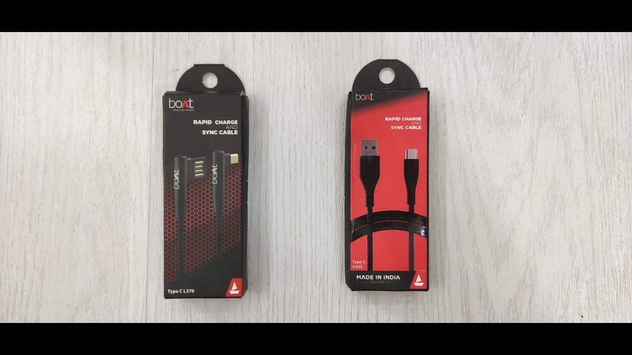 BOAT TYPE C CABLE L370 & A325 REVIEW OR UNBOXING BY AMAN ARORA