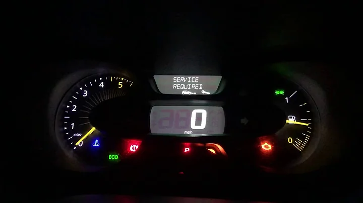 Renault Trafic service interval won’t reset