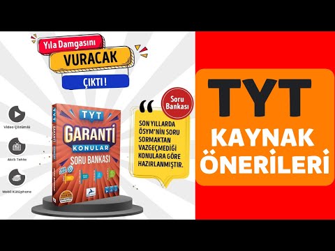 YILIN KİTABI ÇIKTI! | TYT GARANTİ KONULAR SORU BANKASI | |TYT Kaynak Önerileri 2022