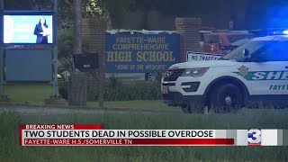 2 dead, 1 hospitalized after possible drug overdose at Fayette County high school