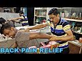 Back pain relief Head and body massage by Indian Street barber | Neck cracking | Powerful ASMR