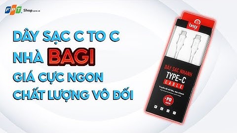Trên tay đánh giá dây sạc nhanh C to C giá siêu HỜI: Phụ kiện chính hãng đến từ Bagi Việt Nam!!!