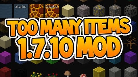 Minecraft 1.7.10│Too Many Items Tutorial