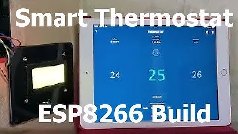 Smart thermostat with display using Arduino on an  ESP8266 and SinricPro for control from anywhere.