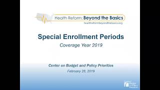 Special Enrollment Periods