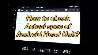 How to check Real Specs of your Android Head Unit?