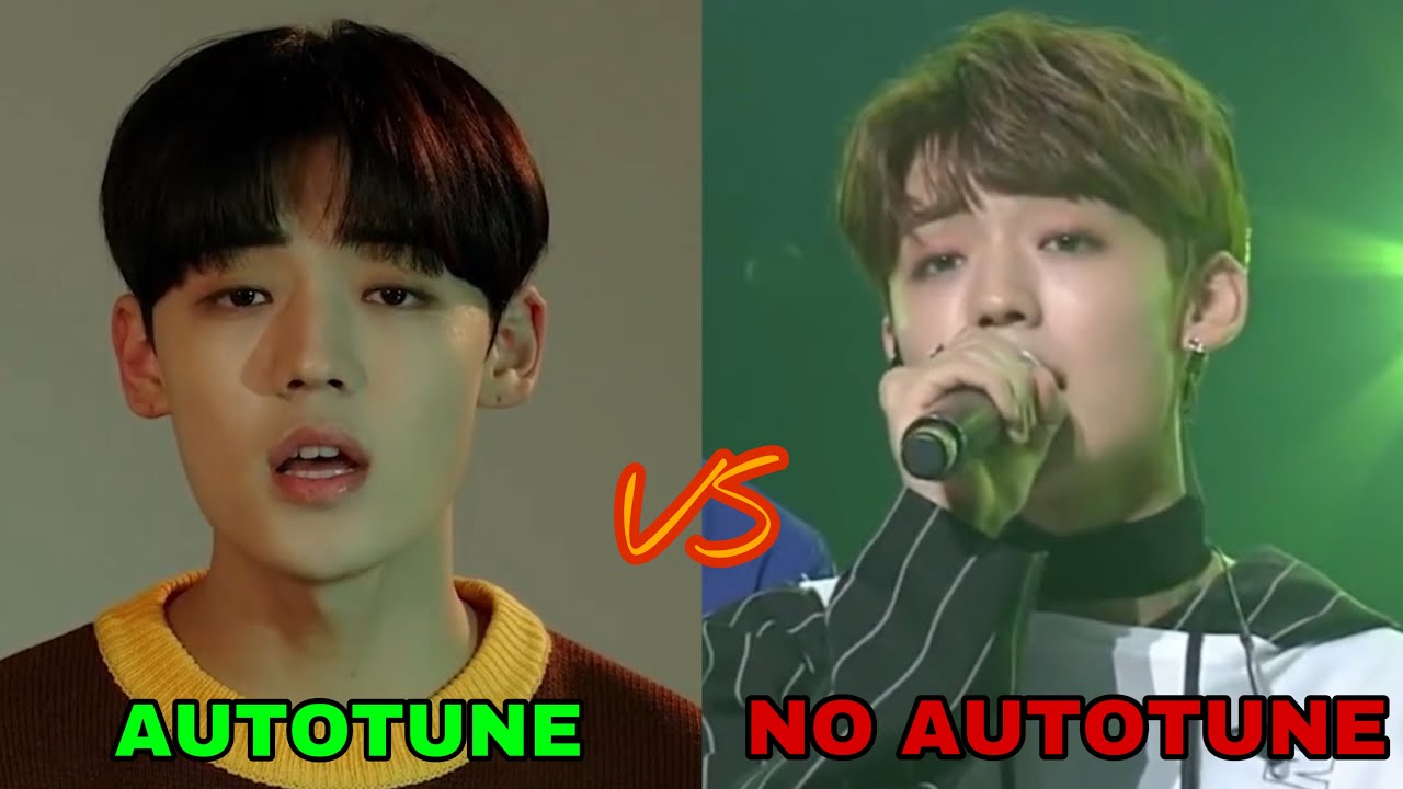 Yuchan eating CD for 2min straight (Autotune VS No Autotune)