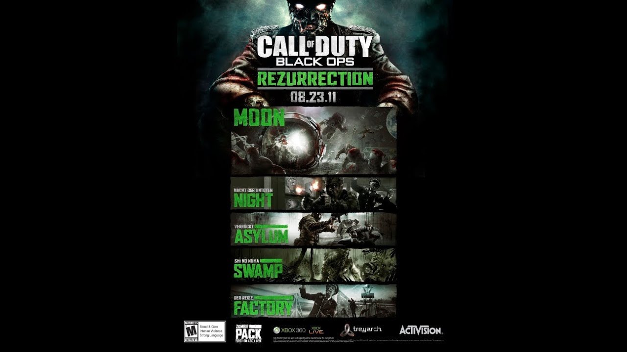 Final Zombie Map Pack - Rezurrection - with Moon & WaW Maps! - 