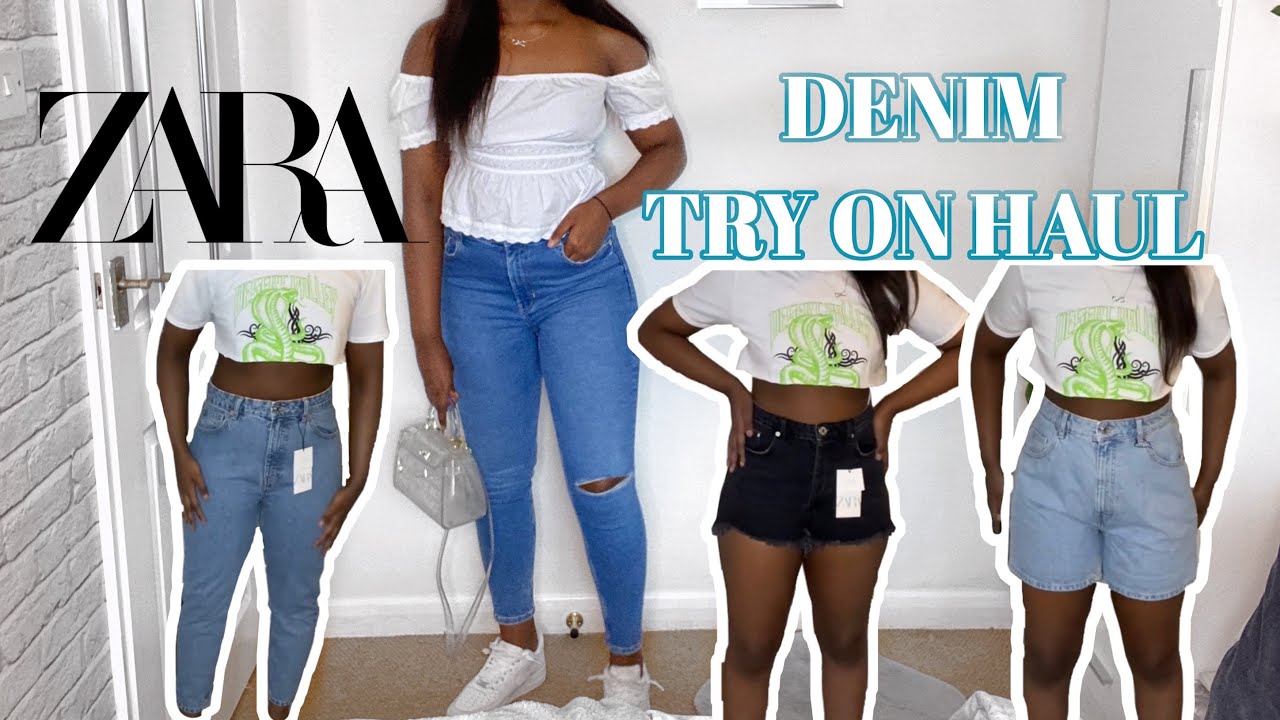 ZARA DENIM TRY ON HAUL | is Zara tall girl friendly? - YouTube