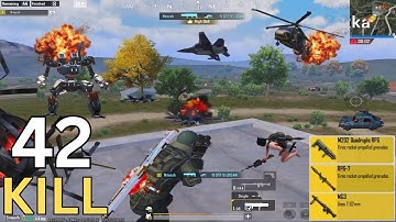 Insane Base Destruction is here now 💥 MG3 + M202 vs Jet, Tank, Robot war in payload🥶 | PUBG Mobile |