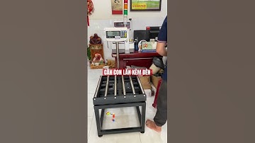 Cân điện tử con lăn đèn cảnh báo 700W. Cân xuất nguồn 24v
