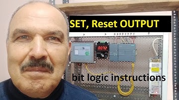 S7-1200 TIA PORTAL Negative Assignment, Set, Reset output instructions | Lesson 09