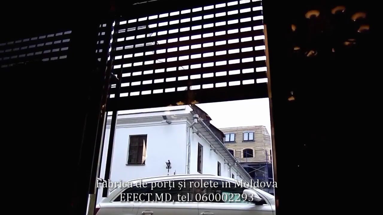 Rolete automate de tip grilaj pentru vitrine. Fabrica de porți și rolete în Moldova - 079000590