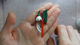 Martisor handmade de 8 Martie din pasta polimerica - tutorial