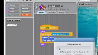 Scratch Programming - Shark Attack Game 6 screenshot 5