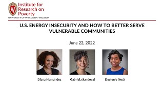 U.S. Energy Insecurity and How to Better Serve Vulnerable Communities