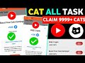 3 October Cats YouTube All Video Code ! Cats Video Code FREE Crypto ! Boost Your Cats Earning Code