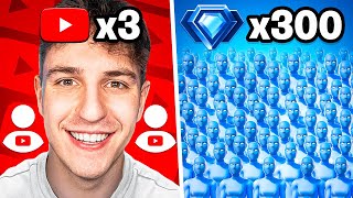 3 YouTuberów vs 300 DIAMENTÓW w Fortnite