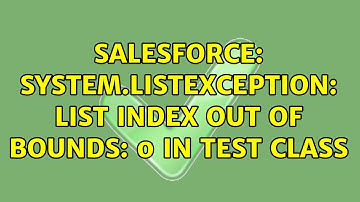 Salesforce: System.ListException: List index out of bounds: 0 in test Class
