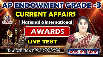 AP Endowment Notification 2025 | National & International Awards | Daily Live Test | Top Most Bits |