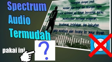Cara termudah membuat spectrum visualizer | audio spectrum | android | Kinemaster tutorial