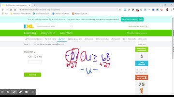 8th Grade IXL Solve two-step inequalities N9D