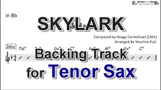 Skylark - Backing Track with Sheet Music for Tenor Sax